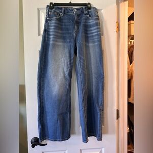 Classic Blue Straight-Leg Denim Jeans